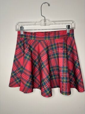 Plaid Mini Skirt School Girl Costume Size S